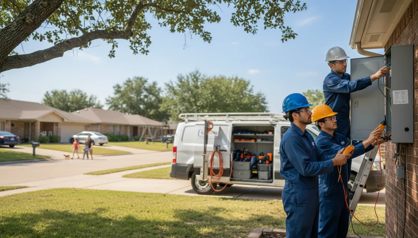 Certified electrician providing emergency electrical services in Langworthy, IA
